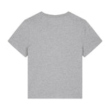 Womens Classic-fit Organic Cotton T-shirt in Rock Grey Marl