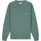 Mens Organic Cotton Relaxed-fit Sweatshirt in Eucalyptus Green