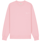 Mens Organic Cotton Relaxed-fit Sweatshirt in Cherry Blossom Pink