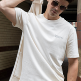 Natural Cotton T-shirt on Man