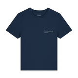 Womens Organic Cotton Fitted T-shirt in Midnight Navy Blue