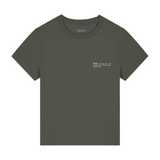 Womens Classic-fit Organic Cotton T-shirt in Pine Green Khaki