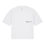 Womens Organic Cotton Boxy T-shirt in Snow White