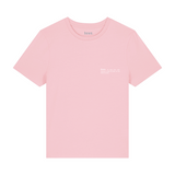 Womens Organic Cotton Fitted T-shirt in Cherry Blossom Pink