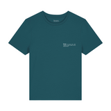 Womens Organic Cotton Fitted T-shirt in Ocean Blue
