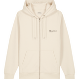 Womens Organic Cotton Relaxed-fit Zip Hoodie in Natural Cotton