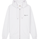 Womens Organic Cotton Relaxed-fit Zip Hoodie in Snow White