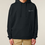 Mens Organic Cotton Signature Oversized Hoodie in Jet Black