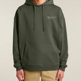 Mens Organic Cotton Signature Oversized Hoodie in Pine Green