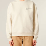 Womens Organic Cotton Signature Oversized Sweatshirt in Natural Cotton