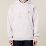 Womens Organic Cotton Signature Oversized Hoodie in Cloud Grey Marl