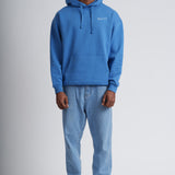 Mens Organic Cotton Signature Oversized Hoodie in Morpho Blue
