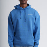 Mens Organic Cotton Signature Oversized Hoodie in Morpho Blue