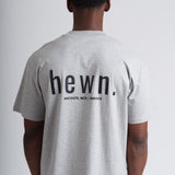 Mens Organic Cotton Signature Oversized T-shirt in Rock Grey Marl