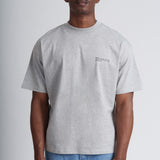Mens Organic Cotton Signature Oversized T-shirt in Rock Grey Marl