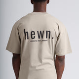 Mens Organic Cotton Signature Oversized T-shirt in Limestone Grey