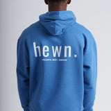 Mens Organic Cotton Signature Oversized Hoodie in Morpho Blue