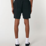 Mens Organic Cotton Lightweight Shorts in Jet Black