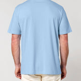 Mens Classic-fit Organic Cotton T-shirt in Sky Blue