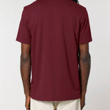 Mens Classic-fit Organic Cotton T-shirt in Berry Red