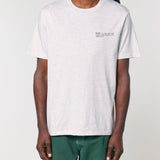 Mens Classic-fit Organic Cotton T-shirt in Cloud Grey Marl