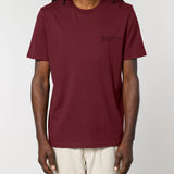 Mens Classic-fit Organic Cotton T-shirt in Berry Red