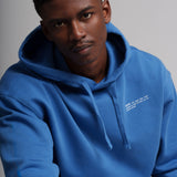 Mens Organic Cotton Signature Oversized Hoodie in Morpho Blue