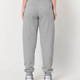 Womens Organic Cotton Relaxed-fit Joggers in Rock Grey Marl