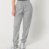 Womens Organic Cotton Relaxed-fit Joggers in Rock Grey Marl