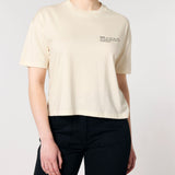 Womens Organic Cotton Boxy T-shirt in Natural Cotton