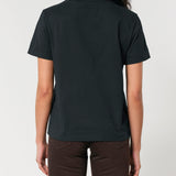 Womens Classic-fit Organic Cotton T-shirt in Jet Black