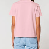 Womens Classic-fit Organic Cotton T-shirt in Cherry Blossom Pink