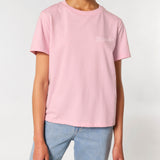 Womens Classic-fit Organic Cotton T-shirt in Cherry Blossom Pink