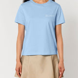 Womens Classic-fit Organic Cotton T-shirt in Sky Blue