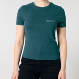 Womens Organic Cotton Fitted T-shirt in Ocean Blue