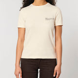 Womens Organic Cotton Fitted T-shirt in Natural Cotton
